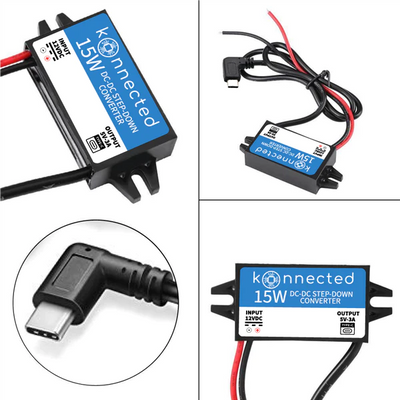 12V till 5V USB transformator