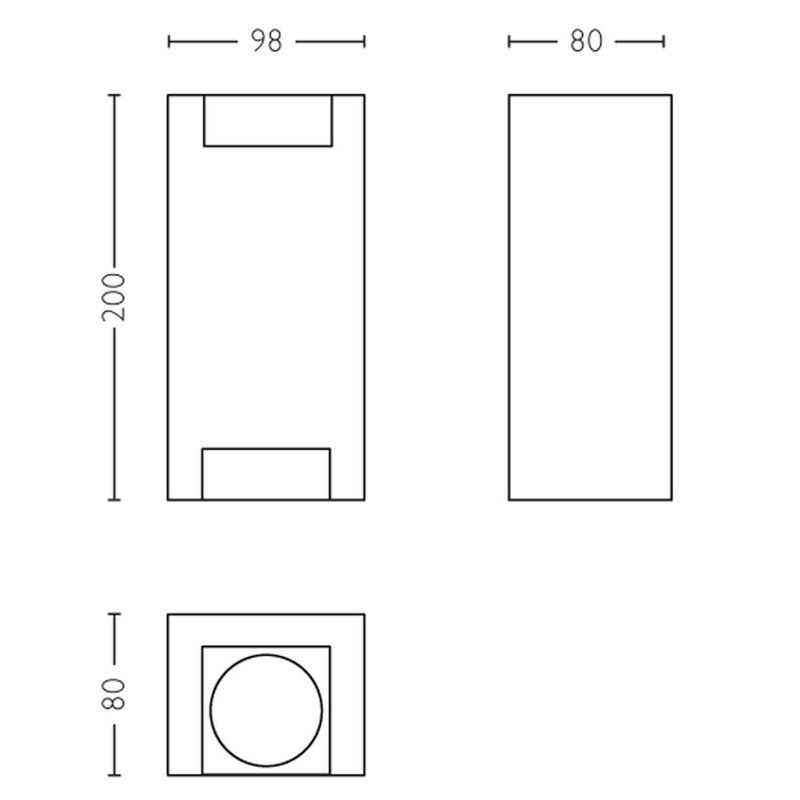 myGarden Trowel Vägglampa Alu