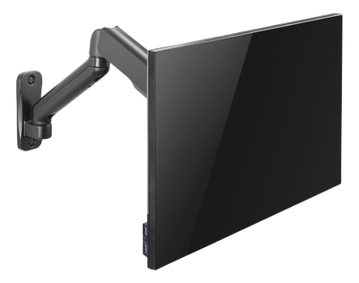 DELTACO Office, Singel wall, gas spring, 17"-32",2-9kg,75x75-100x100DE