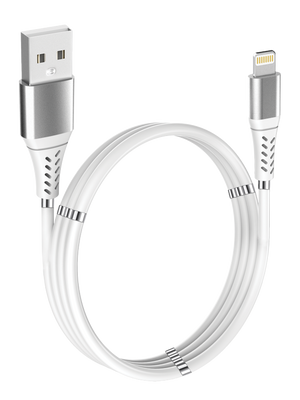 Magnetisk USB-A-lightning laddkabel, 2m