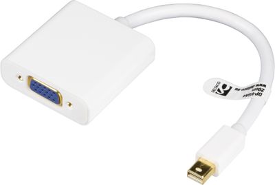 Mini DisplayPort to VGA 0.2m, white/gray
