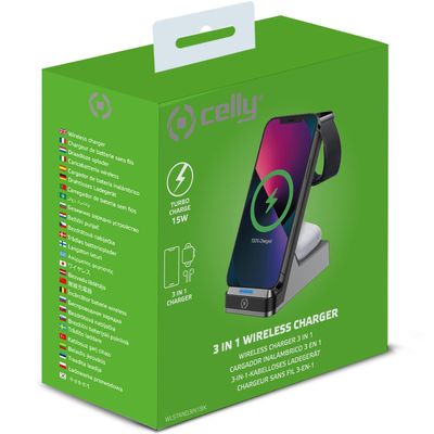WLSTAND3IN1 3-i-1-laddställ Trådlös 15W