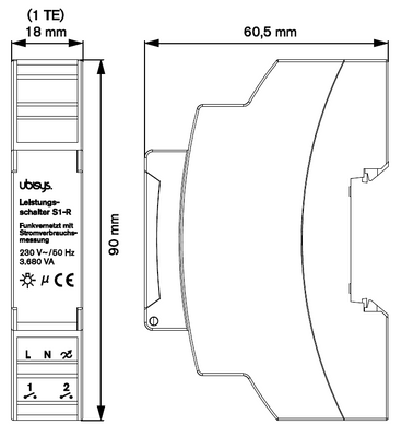Power switch S1-R