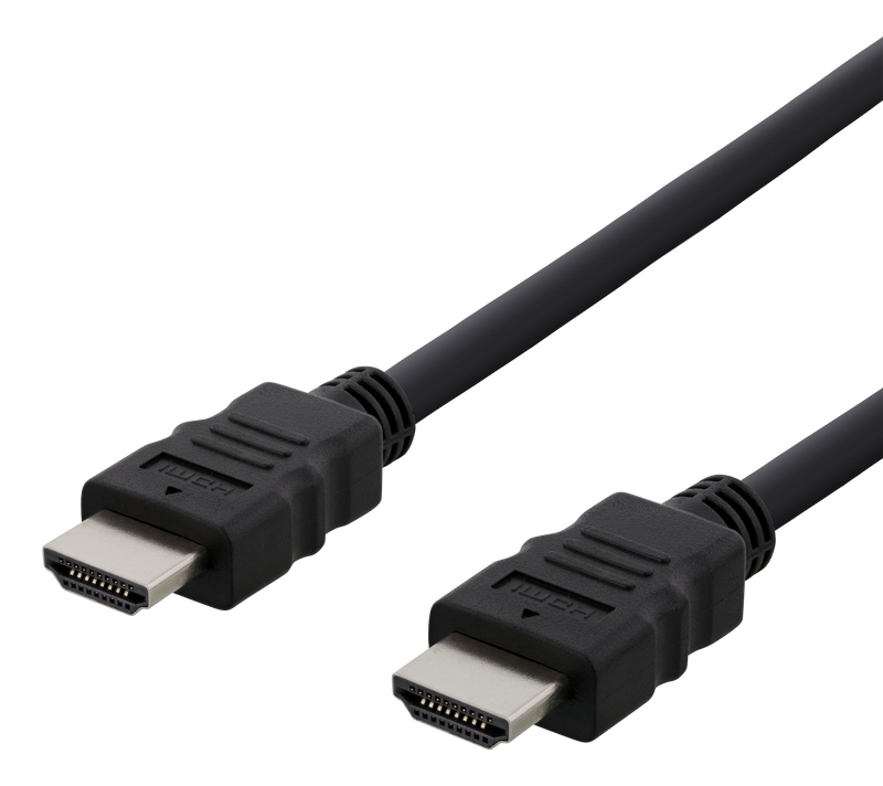 HDMI cable CCS, HDMI High Speed w/Ethernet, FSC, 0,5m, svart