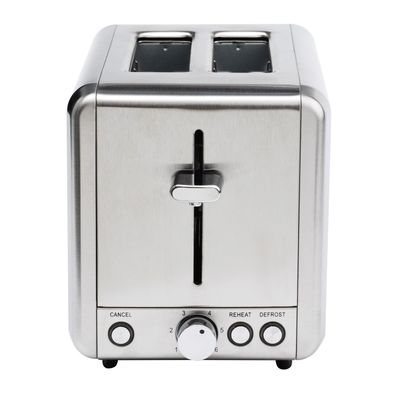Toaster 2 slices Stainless steel