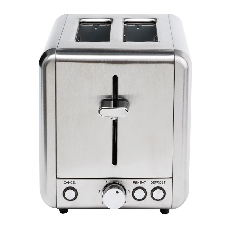 Toaster 2 slices Stainless steel