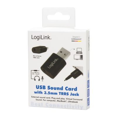 USB-ljudkort 3,5mm-uttag