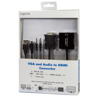VGA + USB-ljud -> HDMI