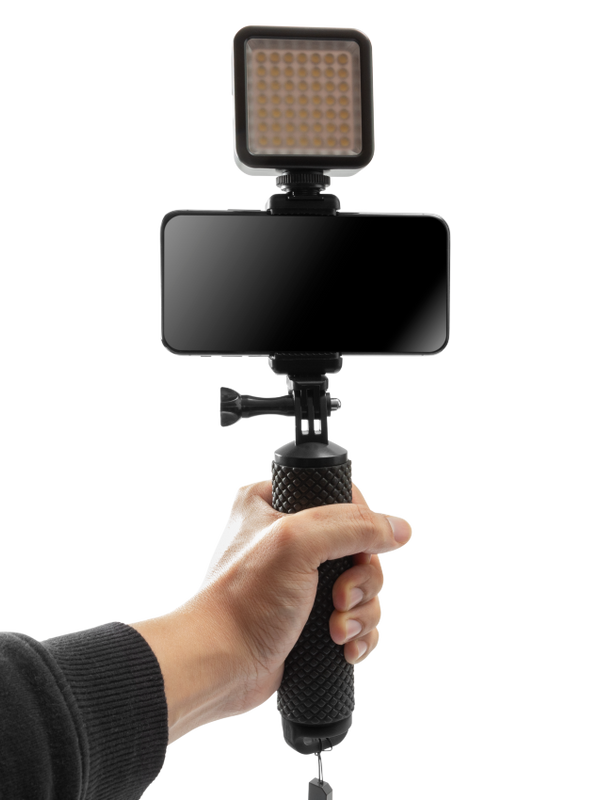 Vlogg-hållare med LED-belysning