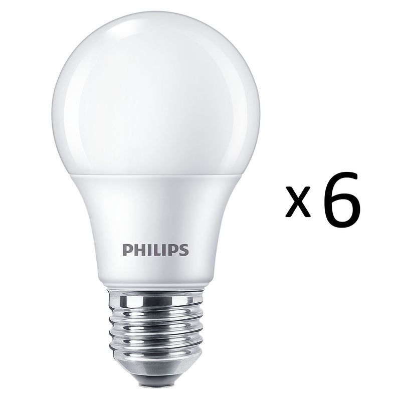 6-pack LED E27 Normal Frost 60W 806lm