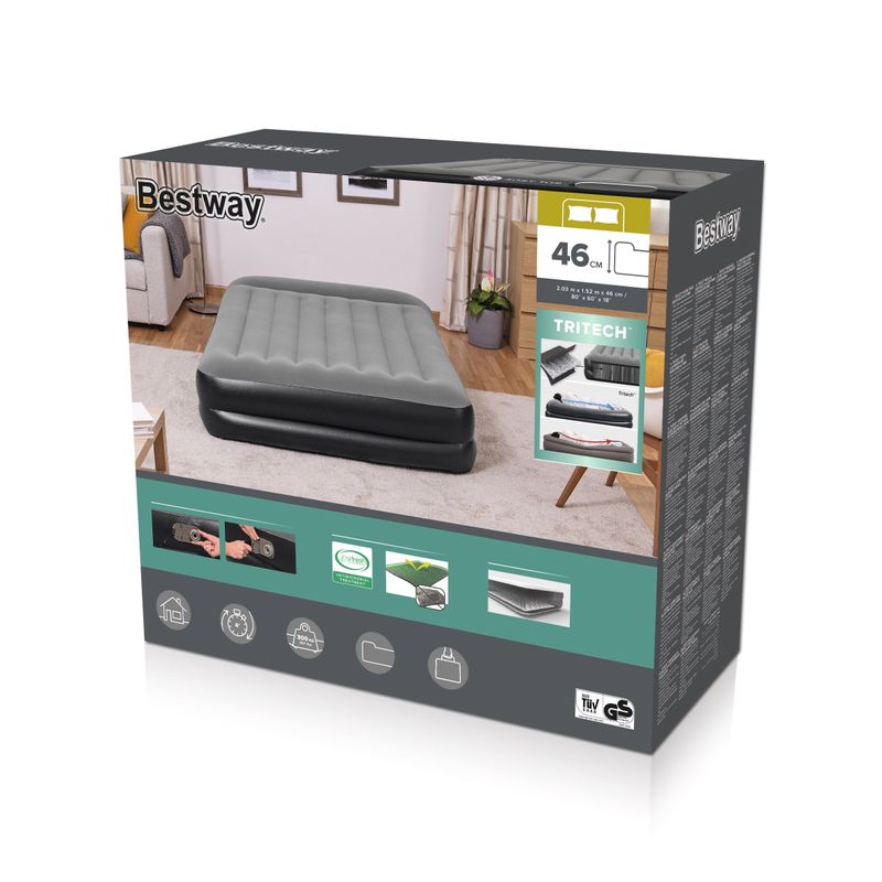 Tritech Air Mattress 2.03m x 1.52m x 46cm