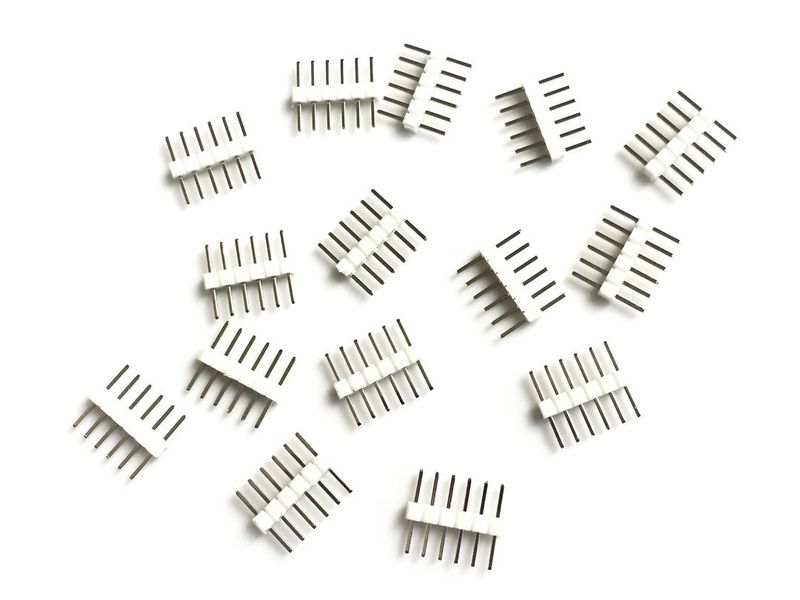 Litcessory Pin Headers 15 pack White