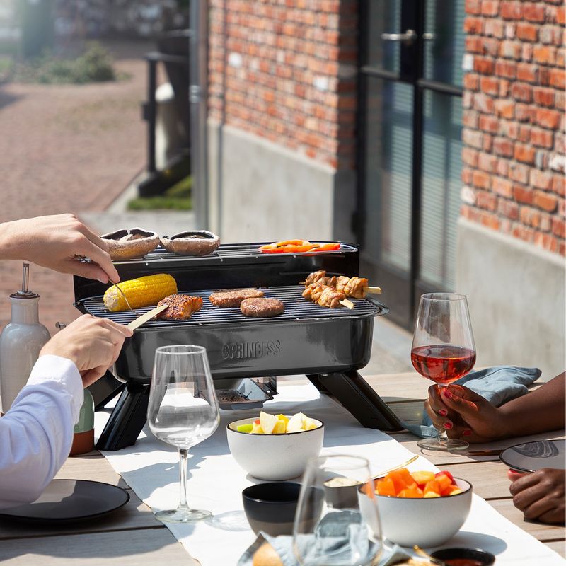 Hybridgrill För ström- & kolgrillning 2000W