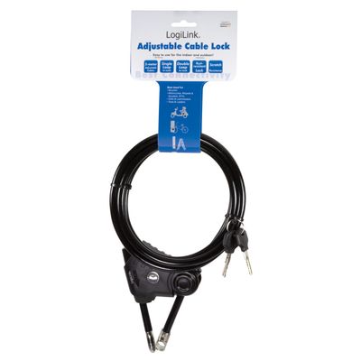 Cable safety lock, adjustable