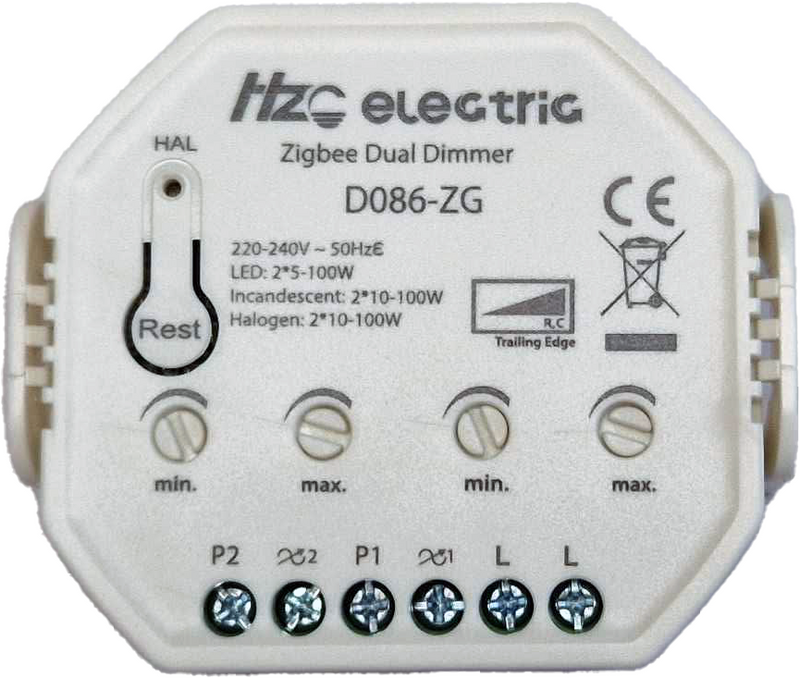 Smart krondimmer (2-kanals) ZigBee
