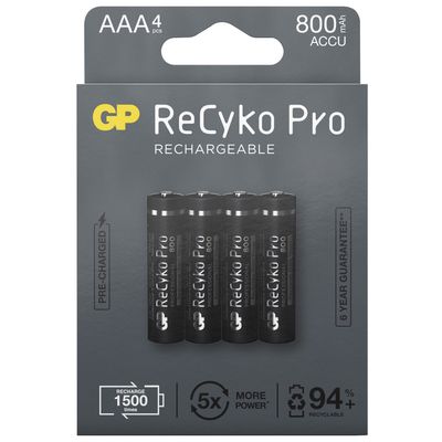 ReCyko Pro AAA-batterier 800mAh 4-pack