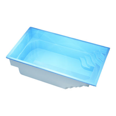 Poolpaket Glasfiberpool - 6,5x3,2m - Muskö - Med smart styrning