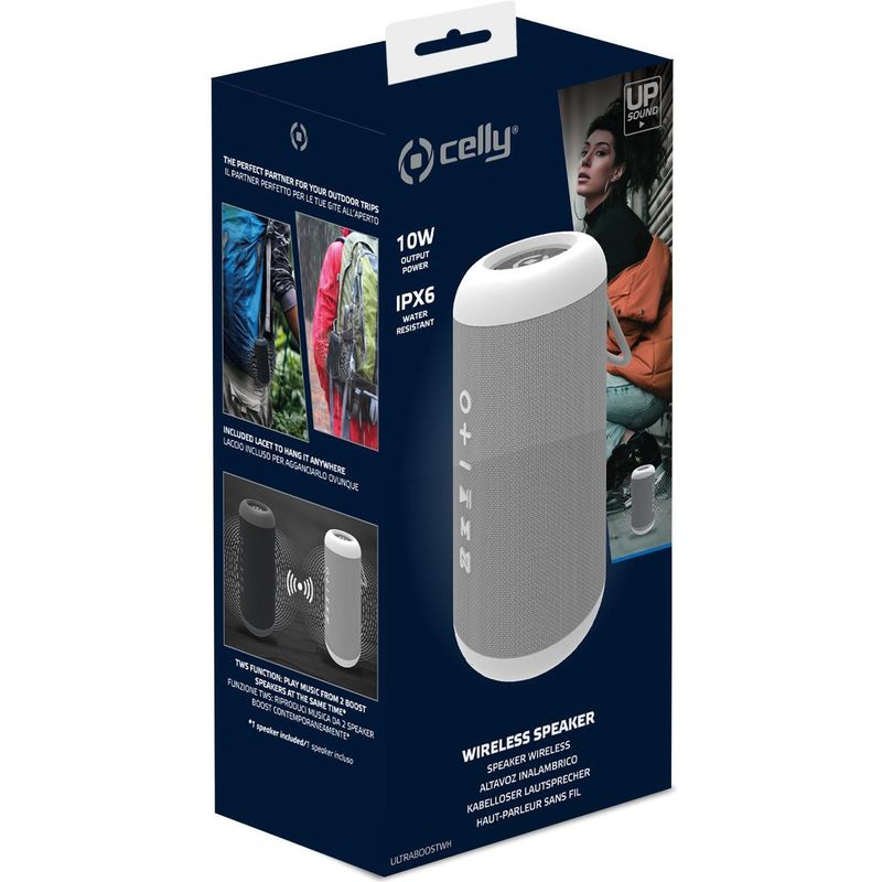 Ultraboost Wireless Speaker TWS 10W IPX6 White