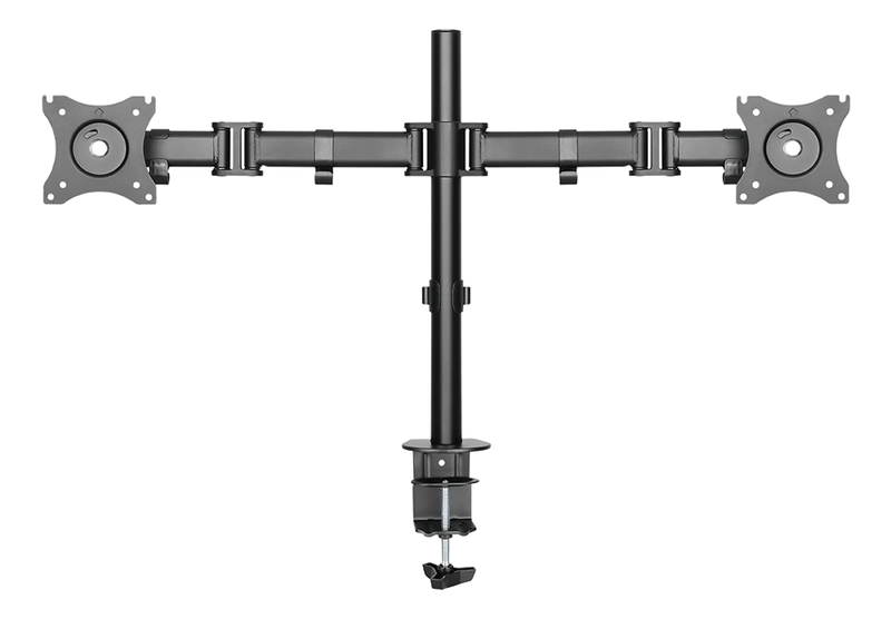 DELTACO Office, Dual desk, 13"-27", 8kg, 75x75-100x100