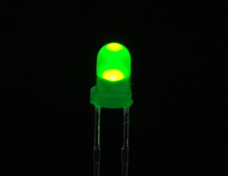 Diffused Green 3mm LED (10 pack)