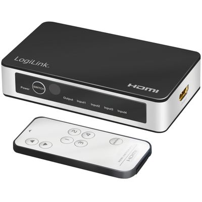 HDMI-switch 4 in 1 ut. 4K/60Hz HDCP HDR CEC