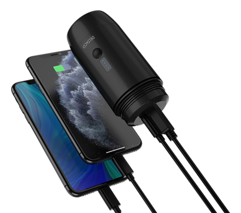 Powerbank 15 000mAh - IP67 med ficklampa