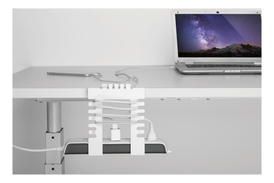 DELTACO Office, Table-Mounted Power Strip Organizer
