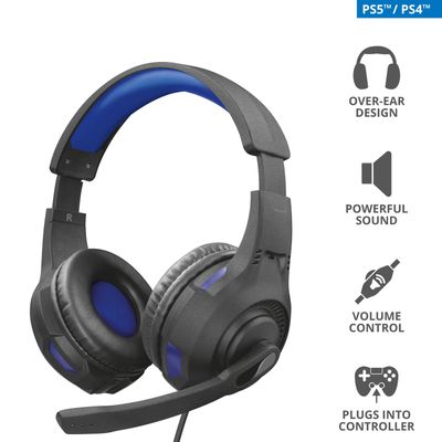GXT 307B Gaming headset PS5/PS4 Blå