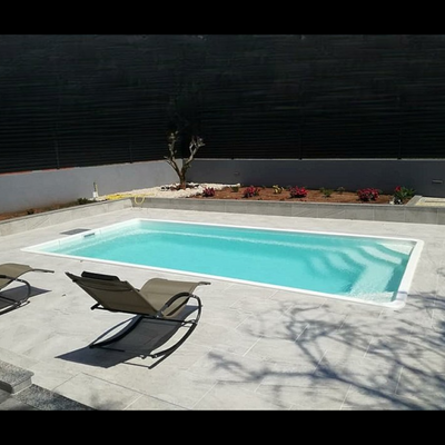 Poolpaket Glasfiberpool - 6,5x3,2m - Muskö - Med smart styrning