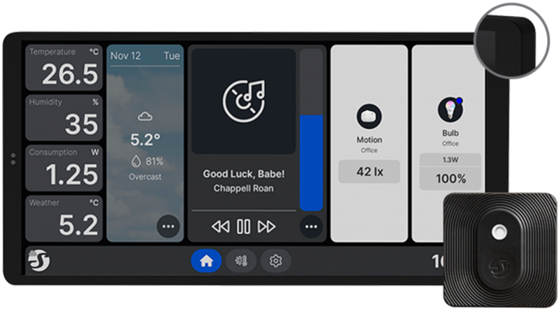 Shelly Wall Display X2 Black + BLU H&T Black