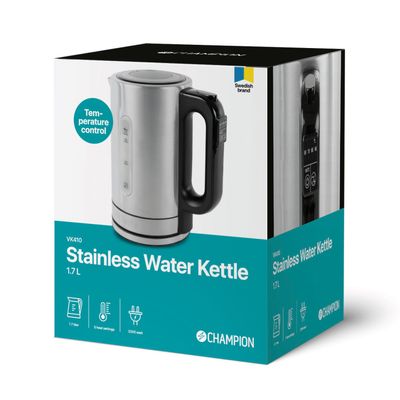 Electric Kettle Temp 1.7L Stainless Steel