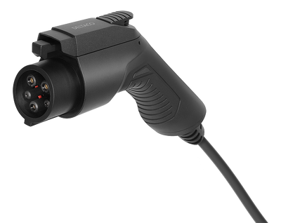 E-Charge laddkabel, typ 2 till typ 1, 1 fas, 16A, 3,6KW, 3m, svart