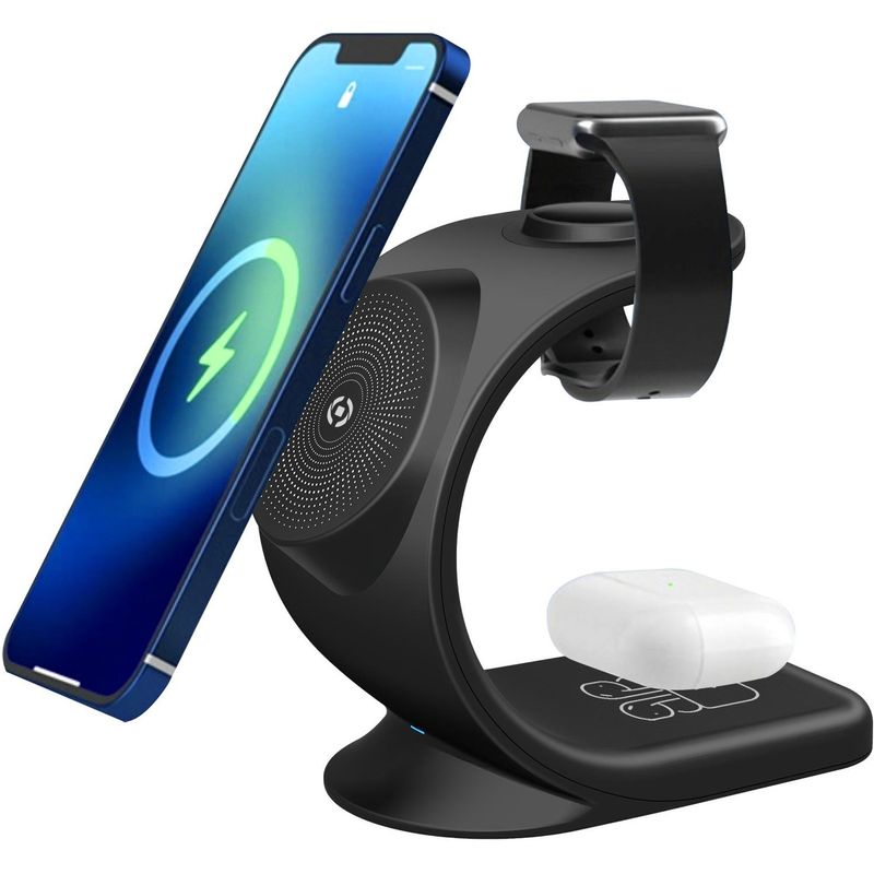 3-in-1 Magnetic Wireless Charging Stand 15W/3W/2W