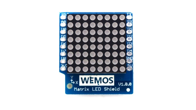 LED Matrix Shield for WeMos D1 Mini