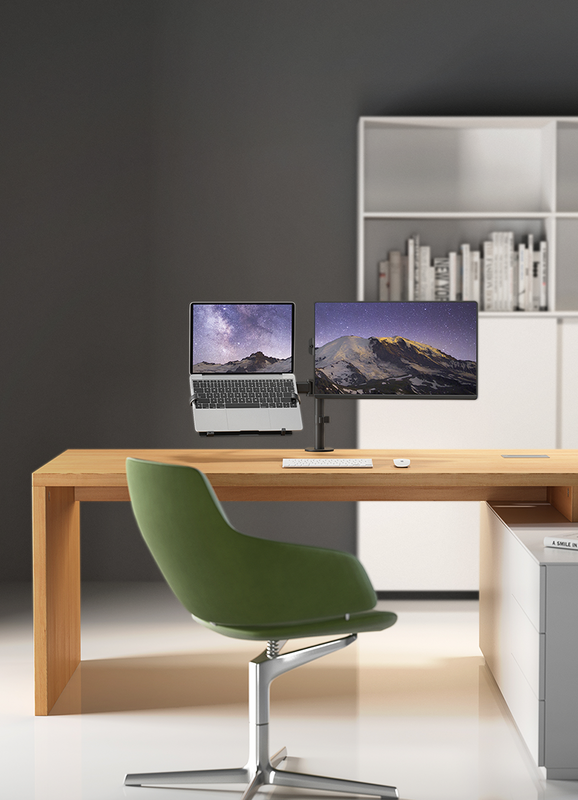 DELTACO Office, Laptop holder, 10"-15.6", 4.5kg, 75x75-100x100