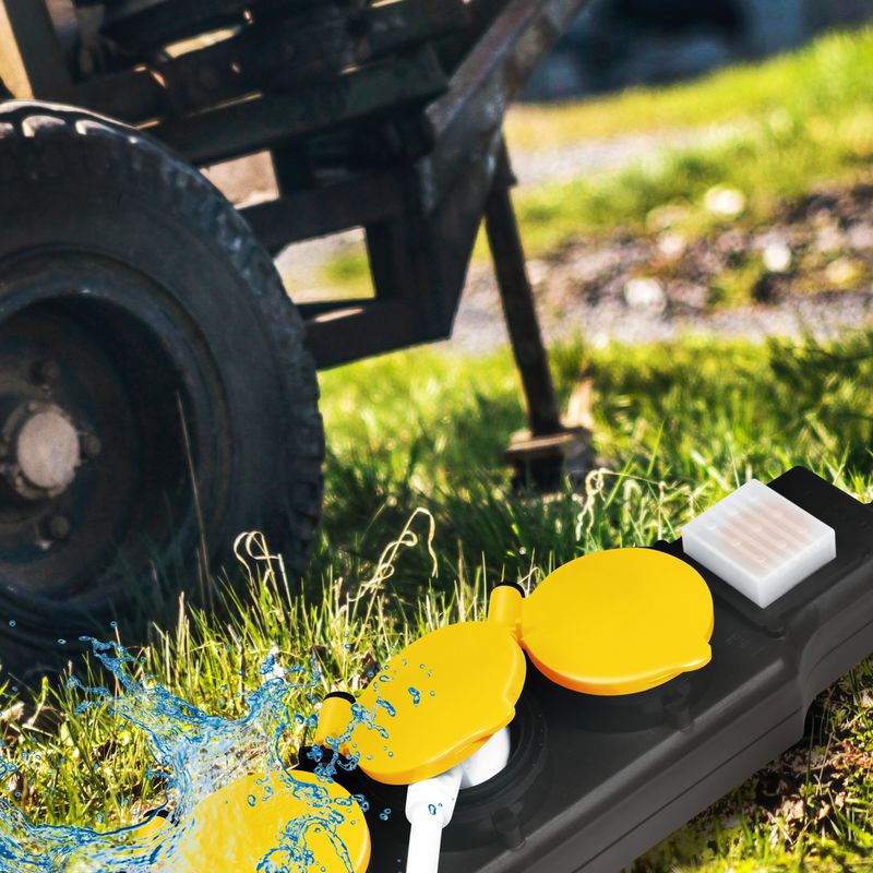 Grenuttag 4-vägs med brytare Utomhusbruk IP44