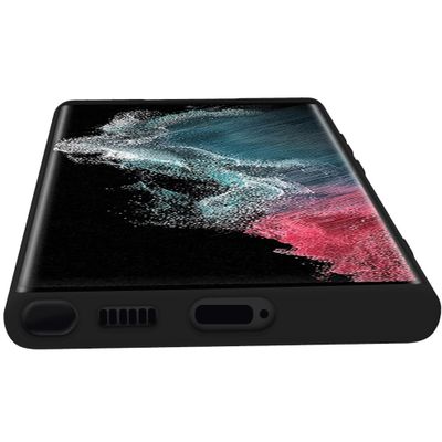 Cromo Soft rubber case Galaxy S22 Ultra Svart