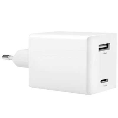 USB-laddare 1 x USB-C PD 1 x USB-A 48W GaN