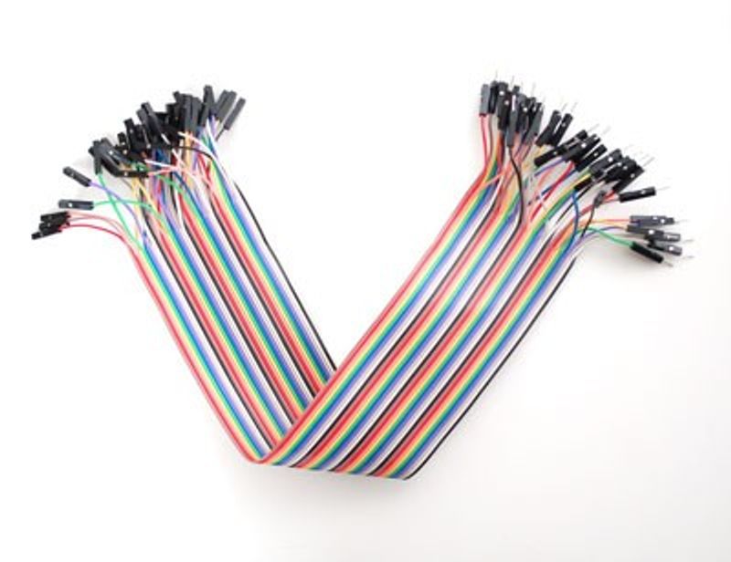 Breadboarding Premium Female/Male 'Extension' Jumper Wires - 40 x 12" (300mm)