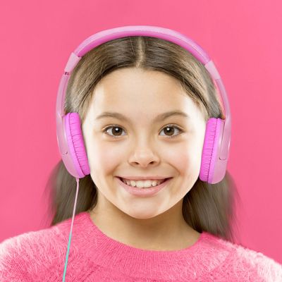 KidsBeat Hörlurar max 85dB Rosa