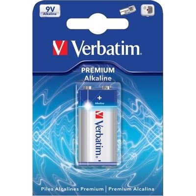 Verbatim Battery, 9V/6LR61, Alkaline, 1-pack.