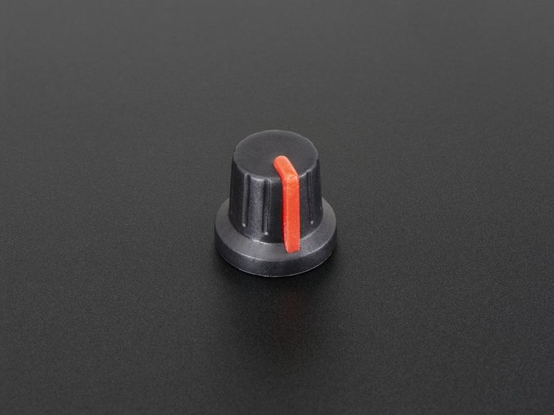 Potentiometer Knob - Soft Touch T18 - Red