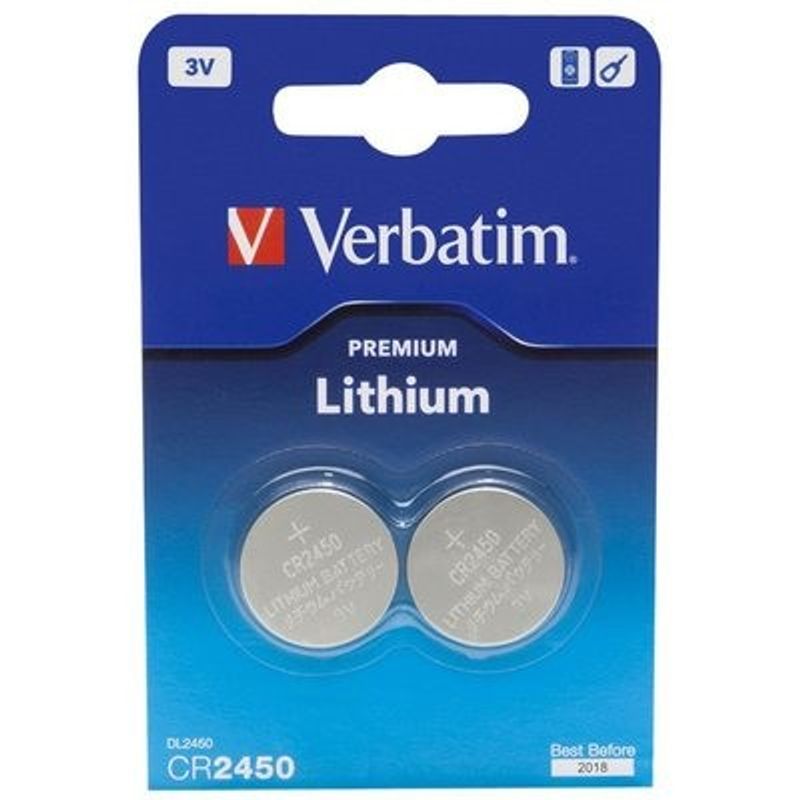 Lithiumbatteri 3V - CR2450 - 2-pack