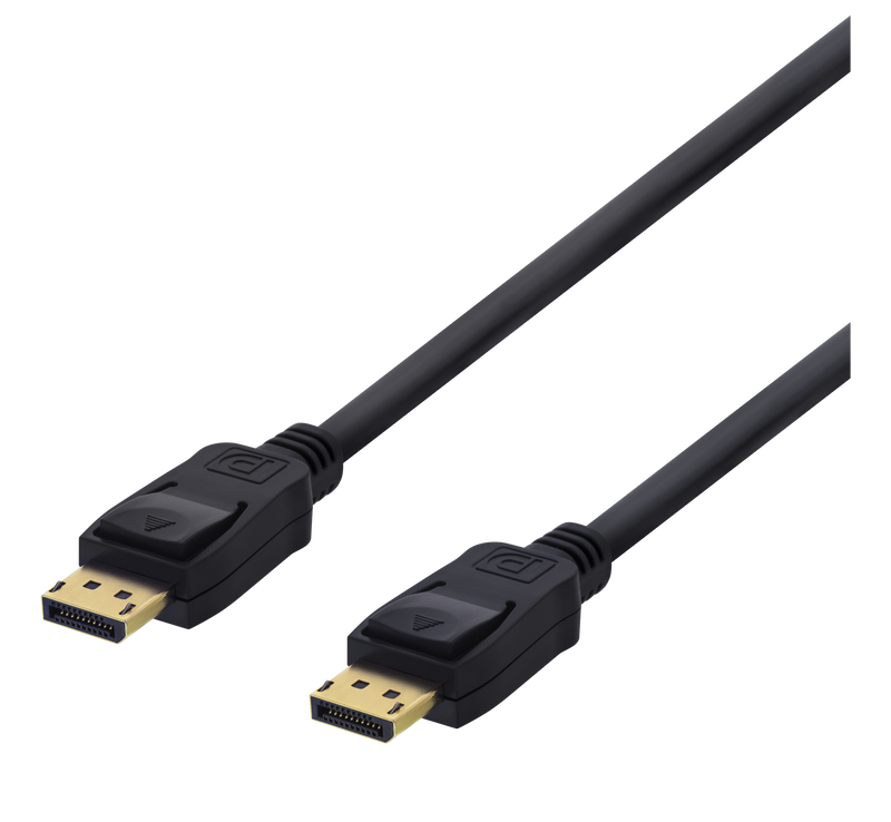 DisplayPort cable, 0.5m, 4K UHD, DP 1.2, black