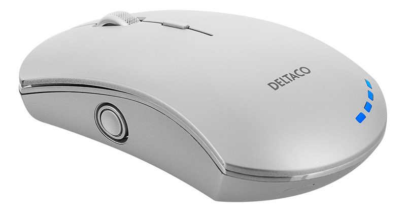 DELTACO Wireless office silent mouse, battery indicator, USB recei