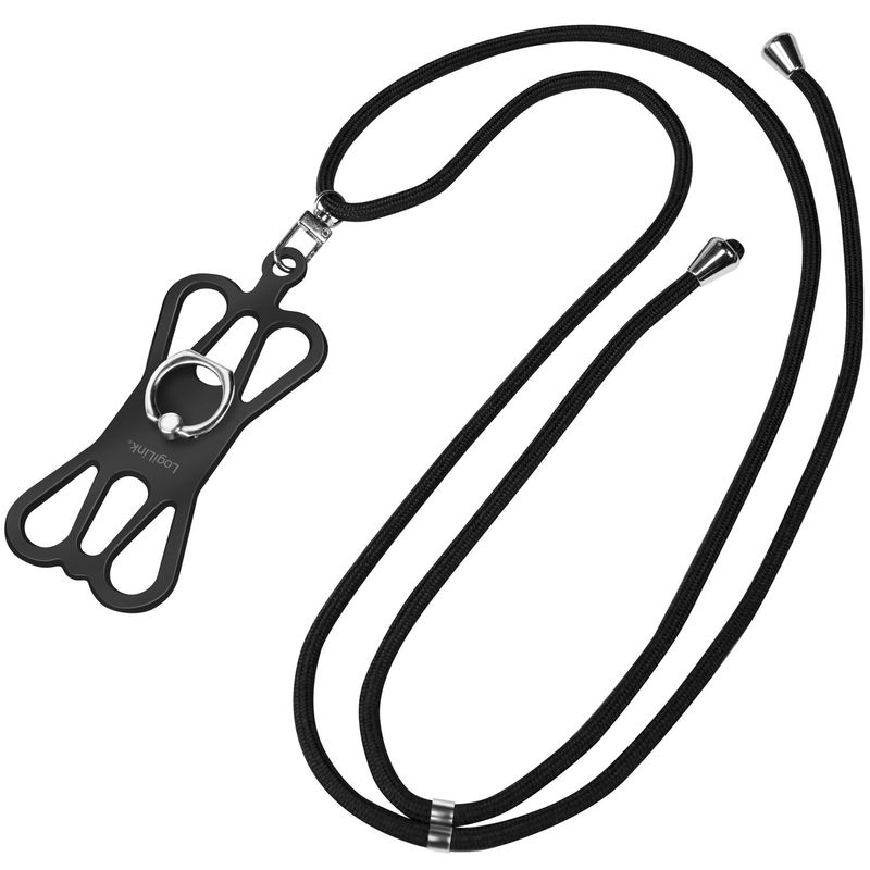 Mobilhalsband för smartphone max 6,7" Svart