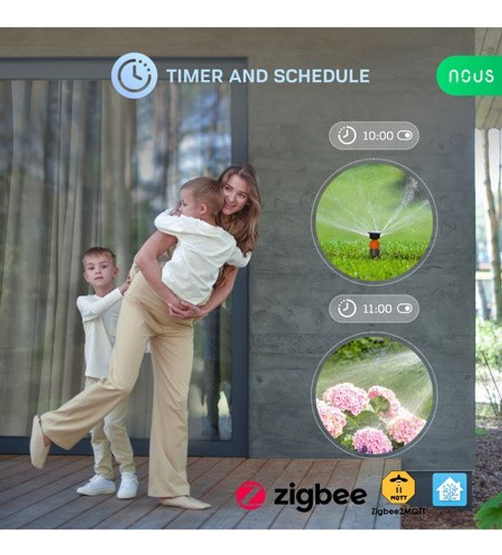 Nous A6Z ZigBee Utomhus Smart Uttag