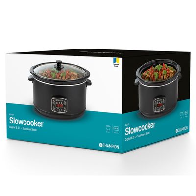 Slowcooker 6,5L Mattsvart