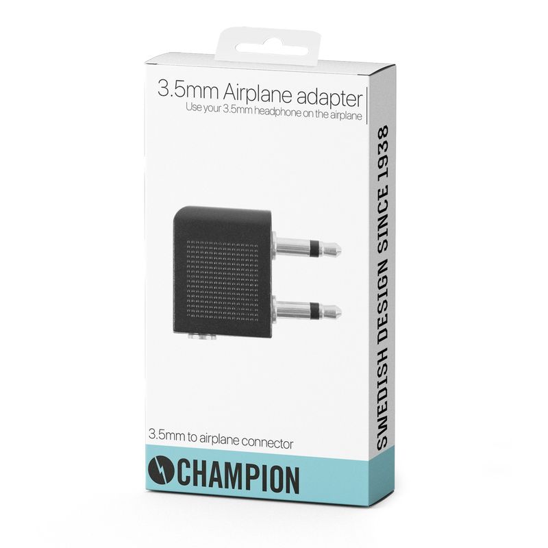 3,5mm Hörlursadapter för flyg