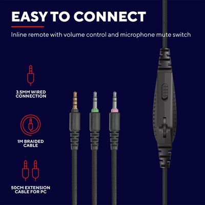 GXT 411K Radius Gaming Headset Black Camo